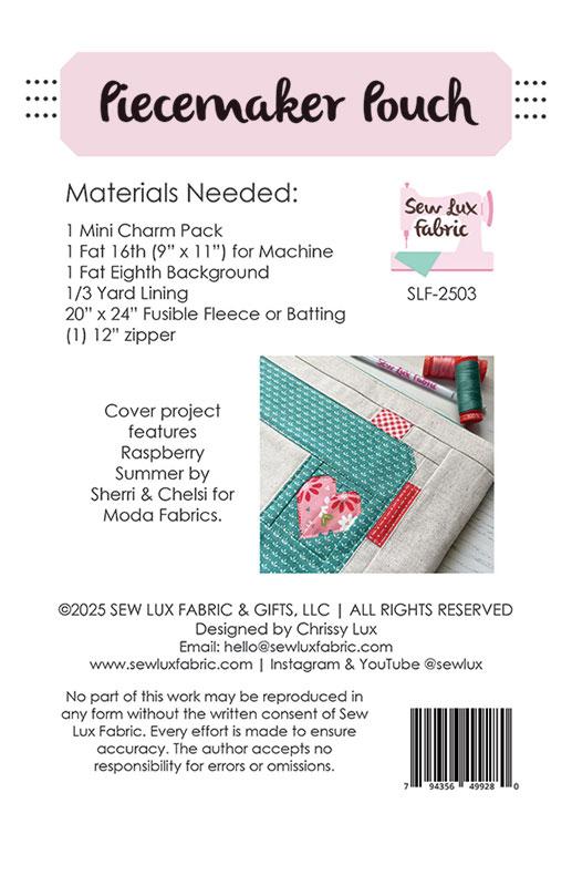 Piecemaker Pouch Pattern
