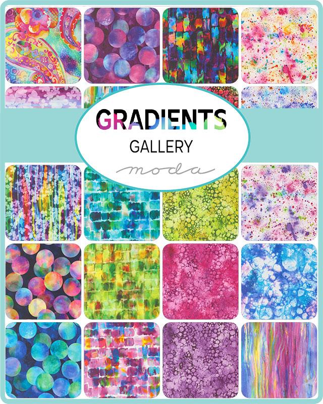 Gradients Gallery Mini Charm Pack- 42 PCS- Moda
