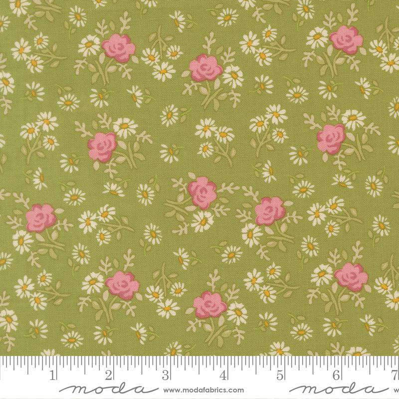 My Secret Garden- Grass Rose Garden: Sold by the 1/2 yard