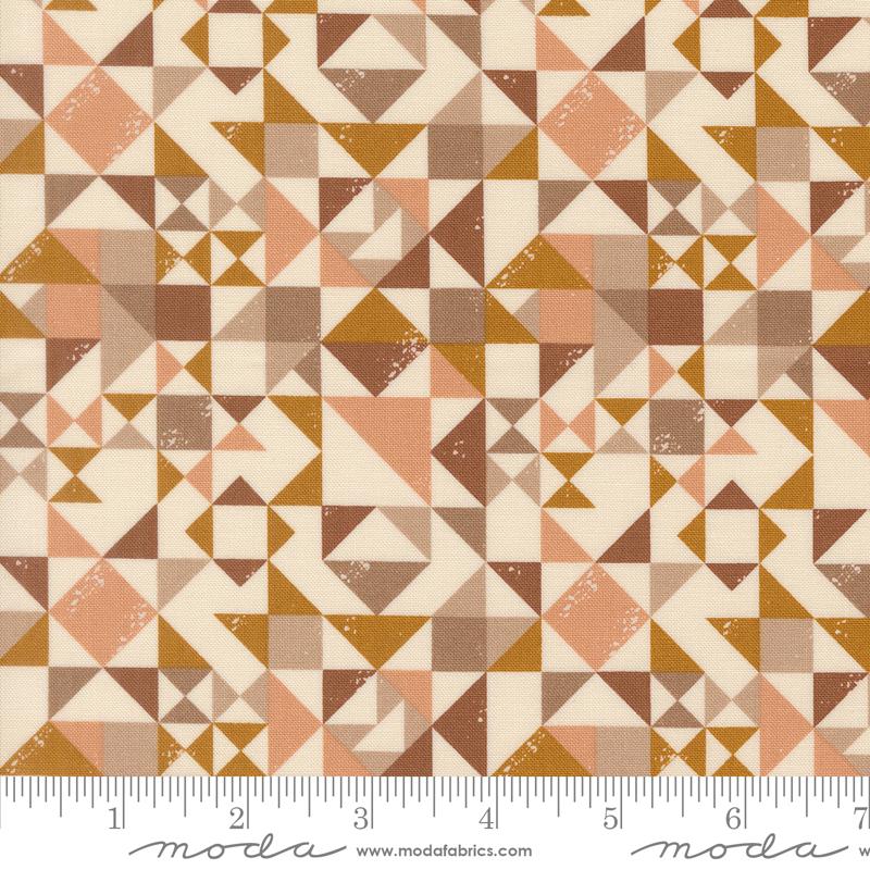 Wellspring- Eggshell Quilt Blocked: Sold By The 1/2 Yard