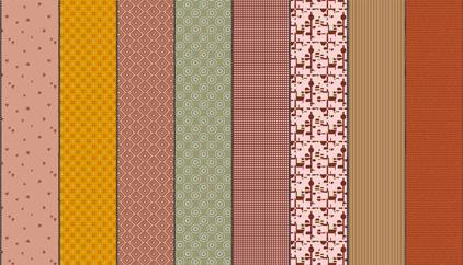 Gathered Lollies- Trentham Three: Sold by the 1/2 yard