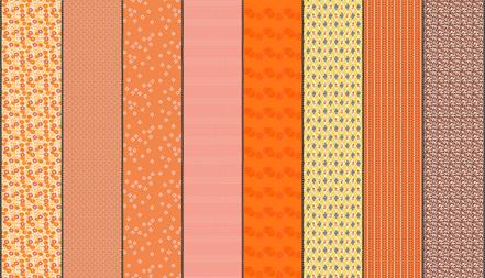 Gathered Lollies- Hazel Eight: Sold by the 1/2 yard