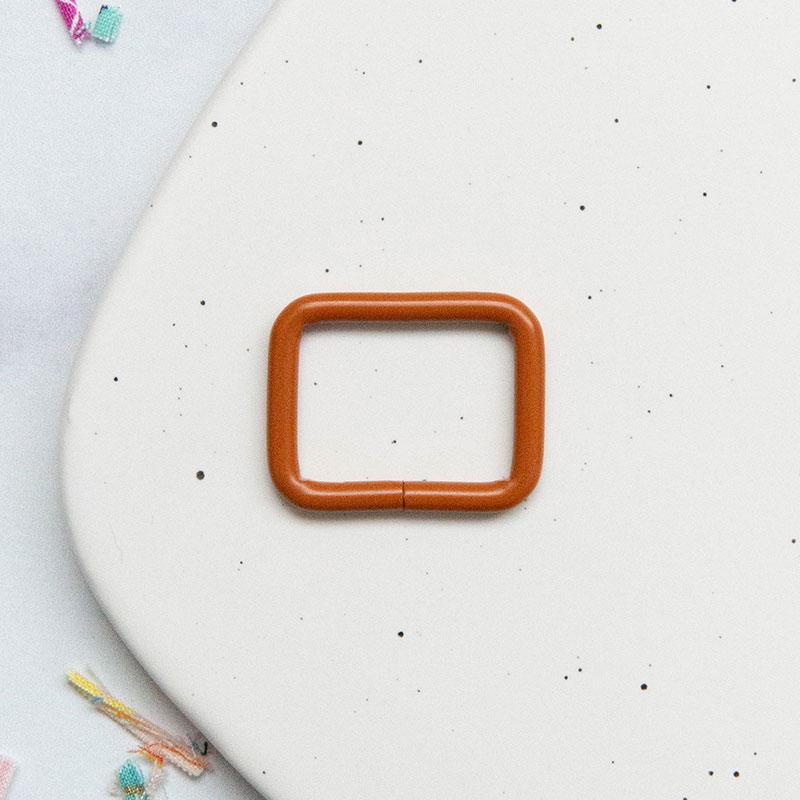 Rectangle Ring 1"- Caramel: 2Pcs