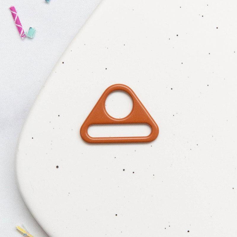 Triangle Ring 1"- Caramel: 2Pcs