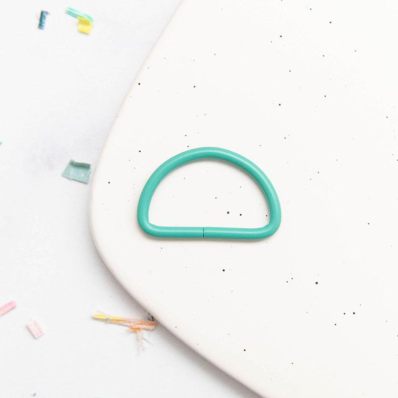 D-Ring 1.5"- Turquoise: 2Pcs