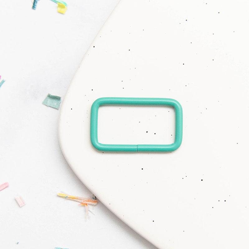 Rectangle Ring 1.5"- Turquoise: 2Pcs