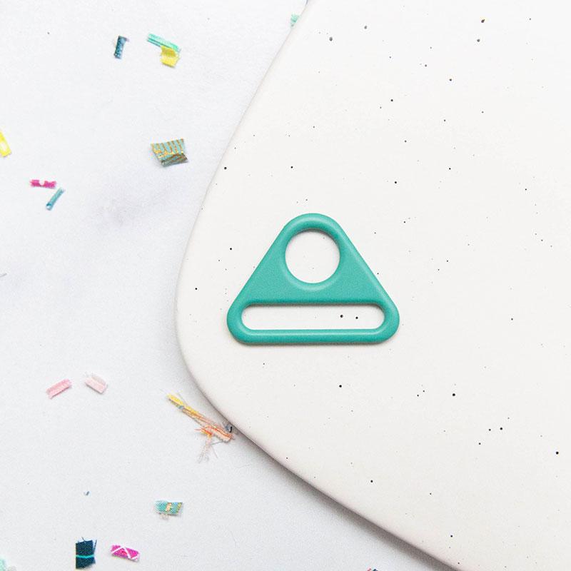 Triangle Ring 1.5"- Turquoise: 2Pcs