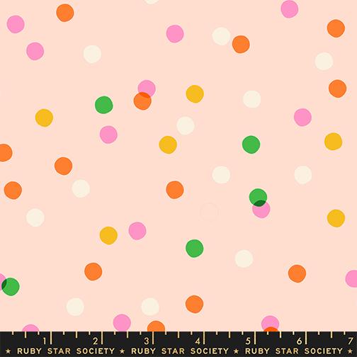 Sparkle Mart- Peach Blossom Spritz: Sold by the 1/2 Yard