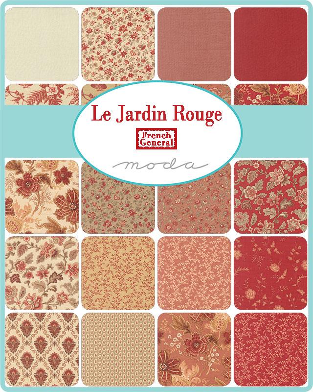 Le Jardin Rouge Layer Cake: 42 Pc