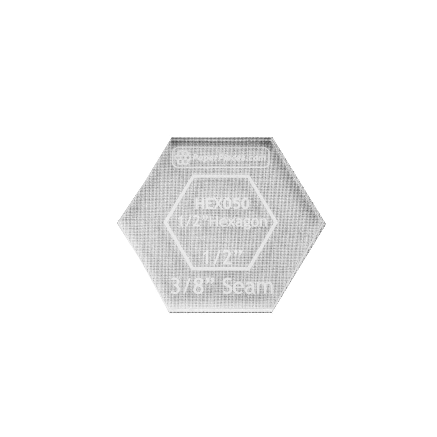 Paper Pieces- 1.5" Acrylic Hexagon Template