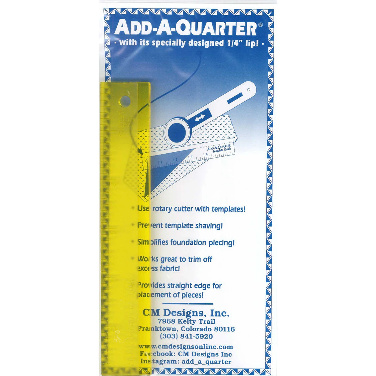 Add-A-Quarter Ruler