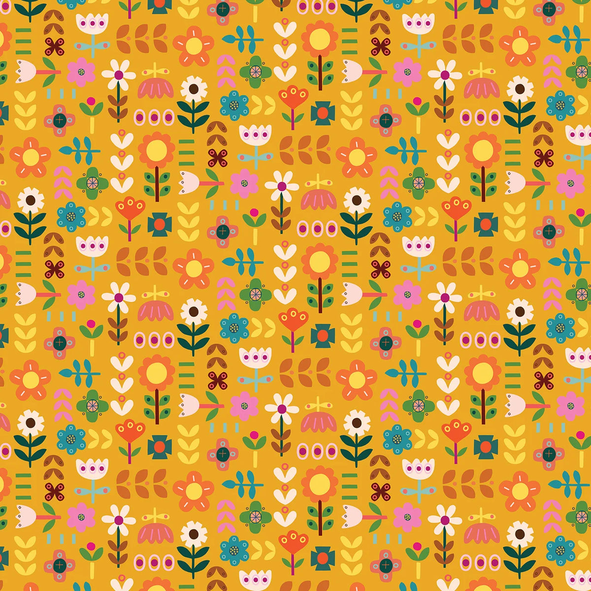Amberwood- Golden Meadow: Sold by the 1/2 yard