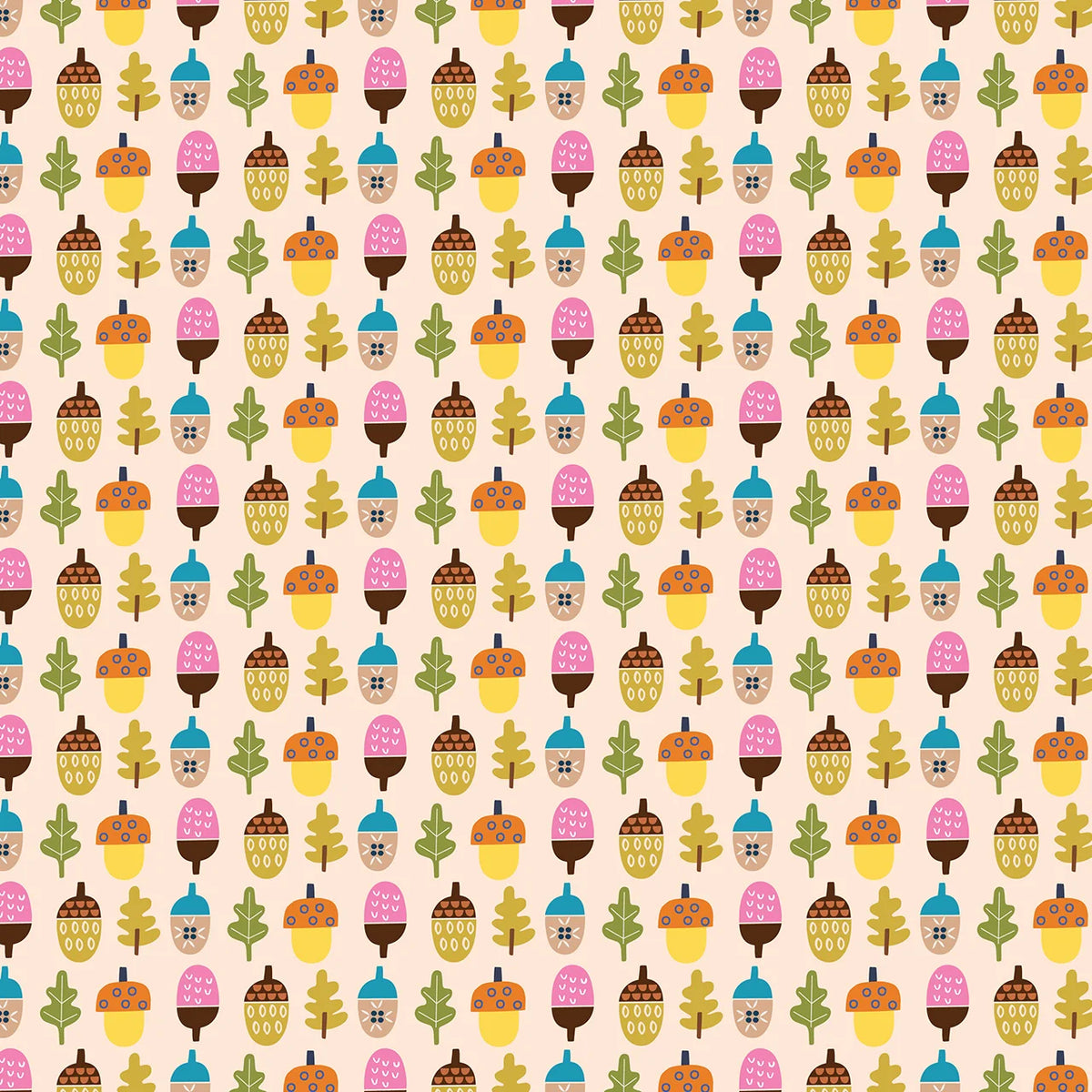 Amberwood- Acorns: Sold by the 1/2 yard