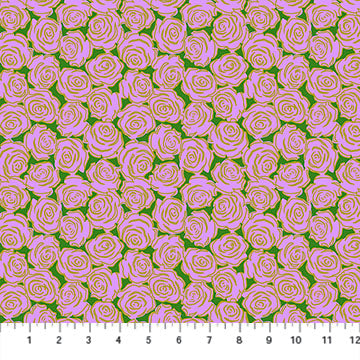 Yesterday- Lilac Rosette: Sold by the 1/2 yard