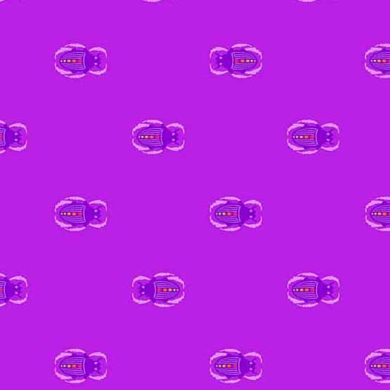 Sun Print 2023- Amethyst Scarab: Sold by the 1/2 yard