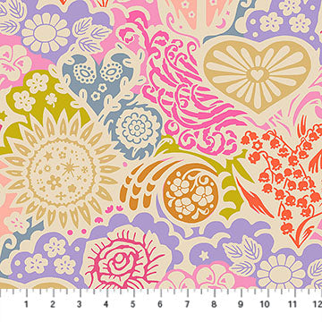 Backings No.3- Bouquet Euphoria 108" Wide Backing: Sold by the 1/2 yard