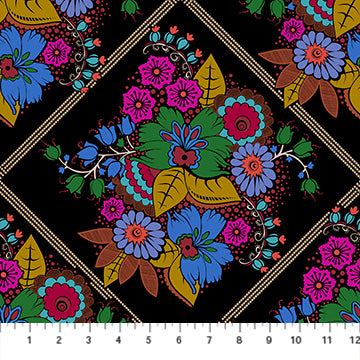 Backings No.3- Velvet Diamond Dance 108" Wide Backing: Sold by the 1/2 yard