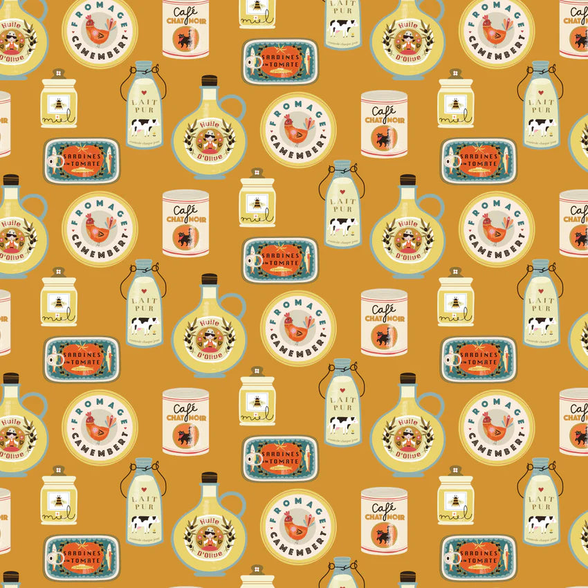 Bon Voyage- Taste of Paris: Sold by the 1/2 yard