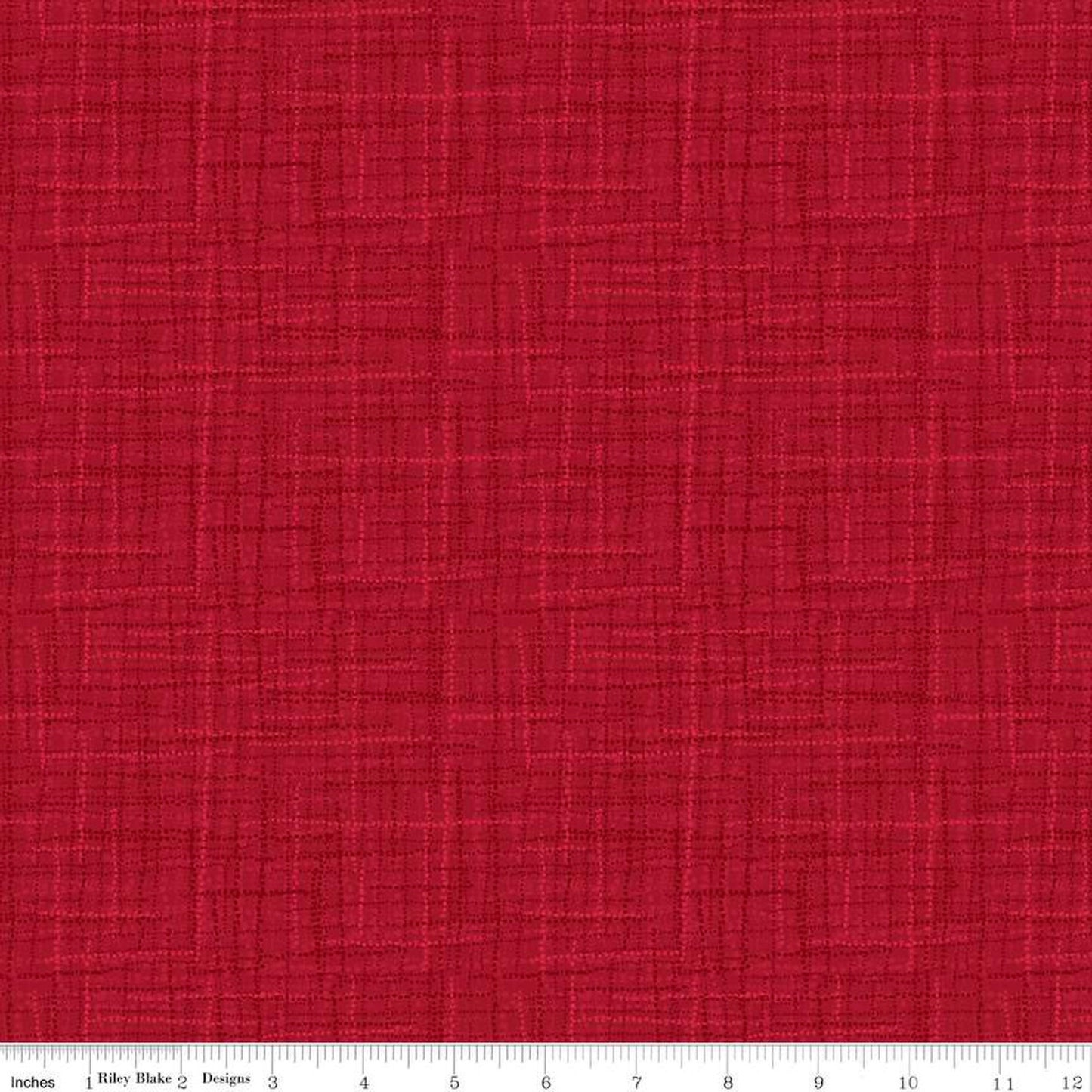 Grasscloth Cottons- Cranberry: Sold By The 1/2 Yard- Cut Continuously