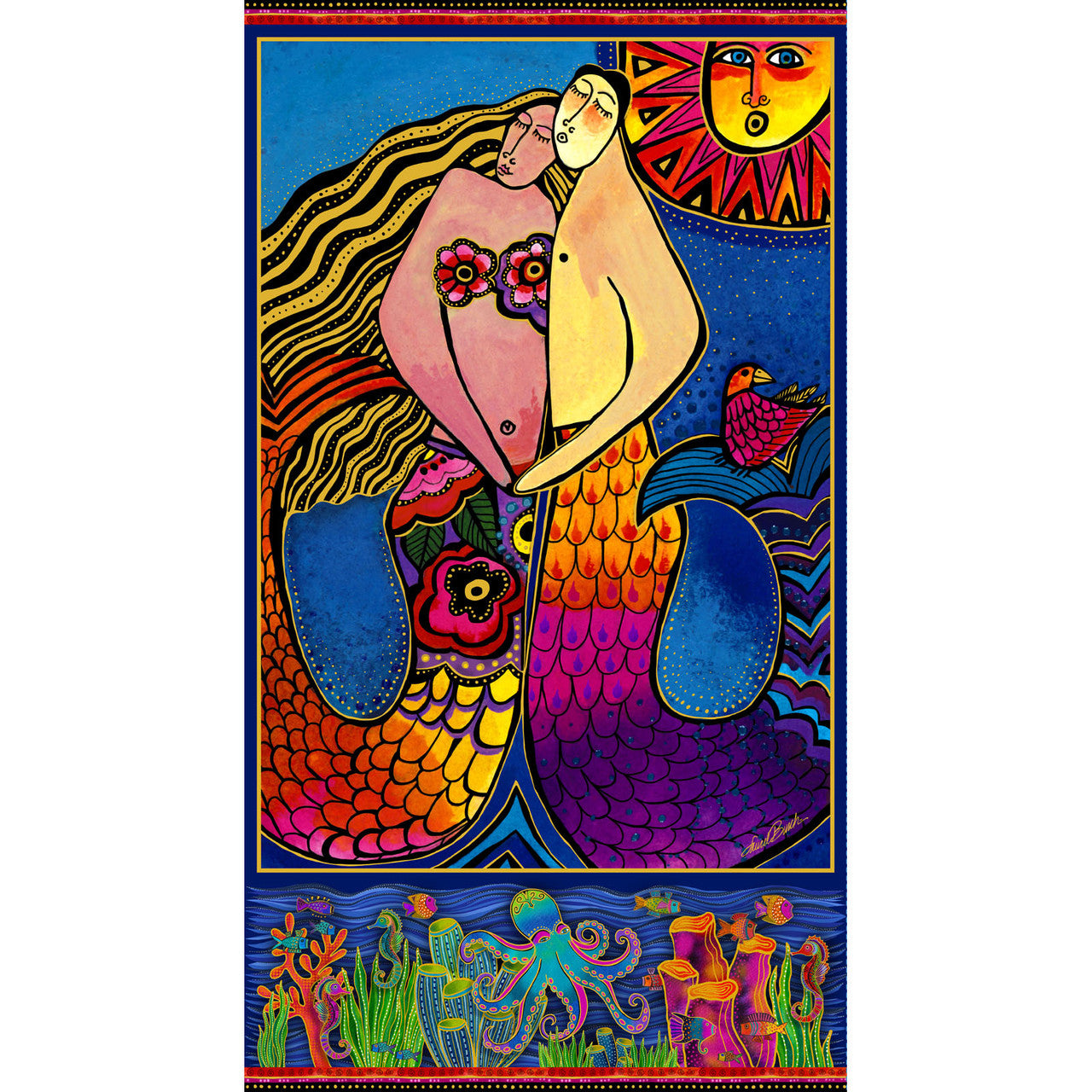 Oceania- Multi 24" Metallic Panel: Sold by the PANEL.