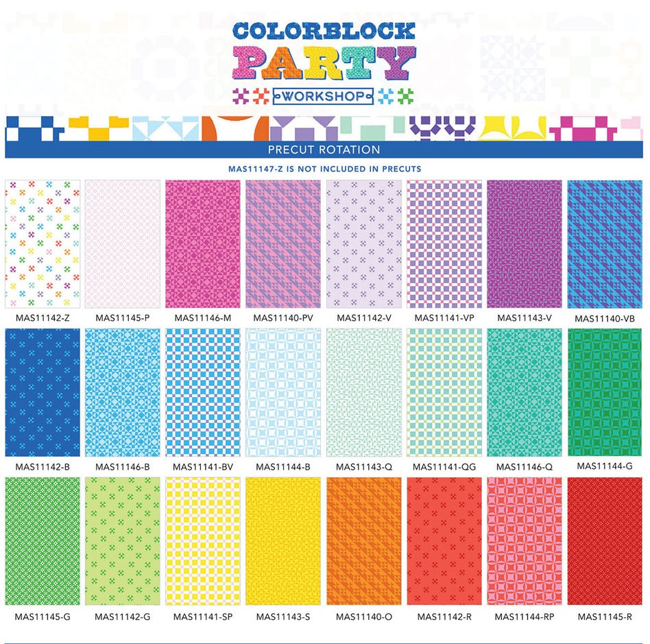 Colorblock Party- 5" Charm Pack; 42pc