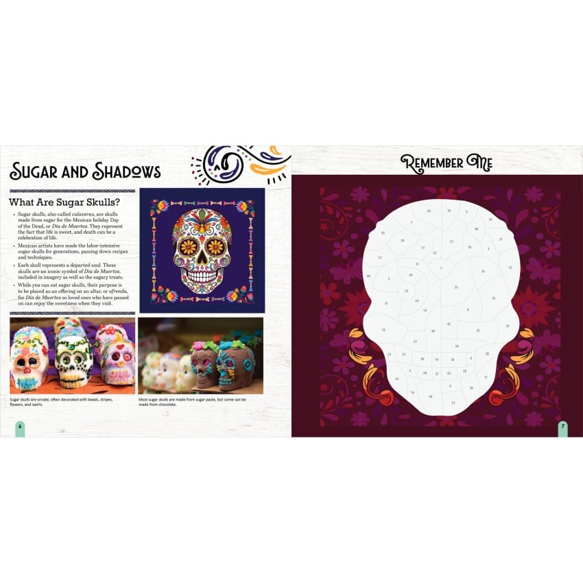 Ultimate Sugar Skulls Sticker Painting Book