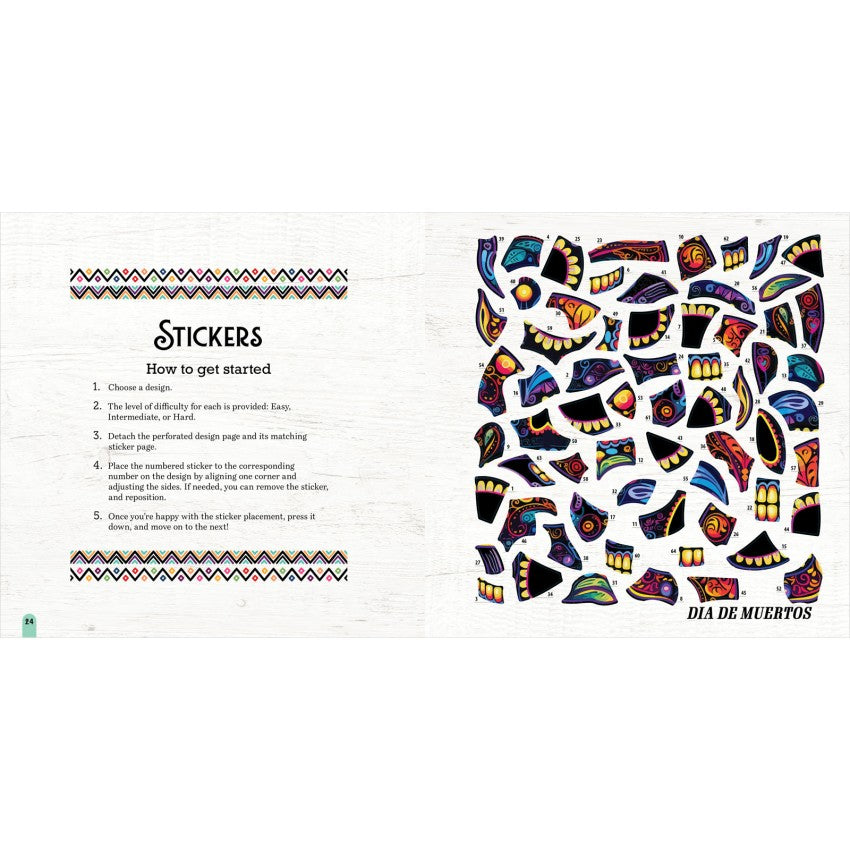 Ultimate Sugar Skulls Sticker Painting Book