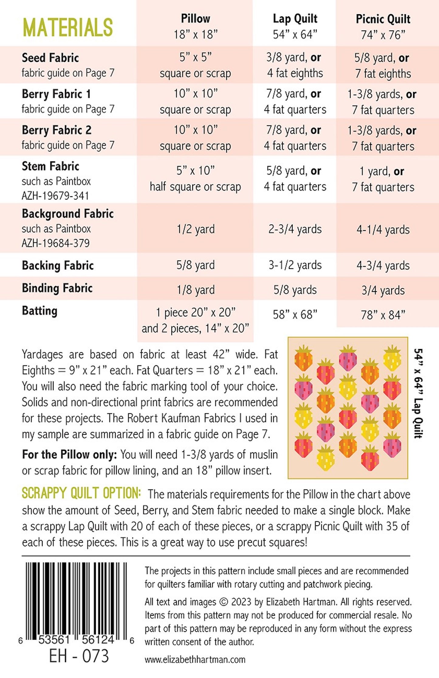 Berry Season Quilt Pattern