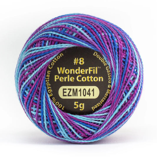 Wonderfil Eleganza Perle Cotton Thread EZM1041 Enchantment Variegated