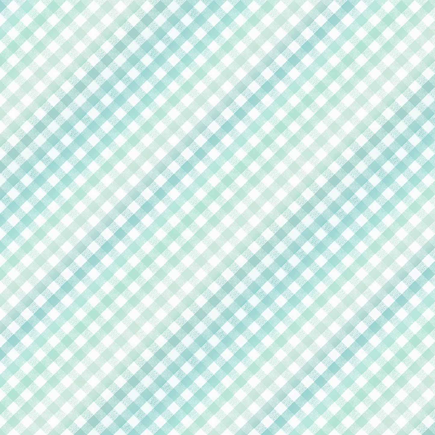 First Impressions Flannel- Mint Sweet Gingham: Sold by the 1/2 yard