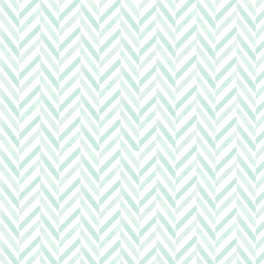 First Impressions Flannel- Mint Heartfelt Herringbone: Sold by the 1/2 yard