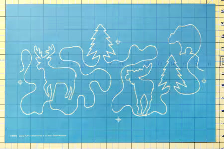 Full Line Stencil: Deer In The Woods