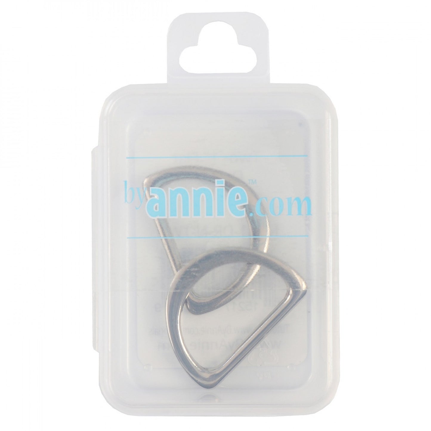 D Ring Flat 1" Nickel: 2Pcs