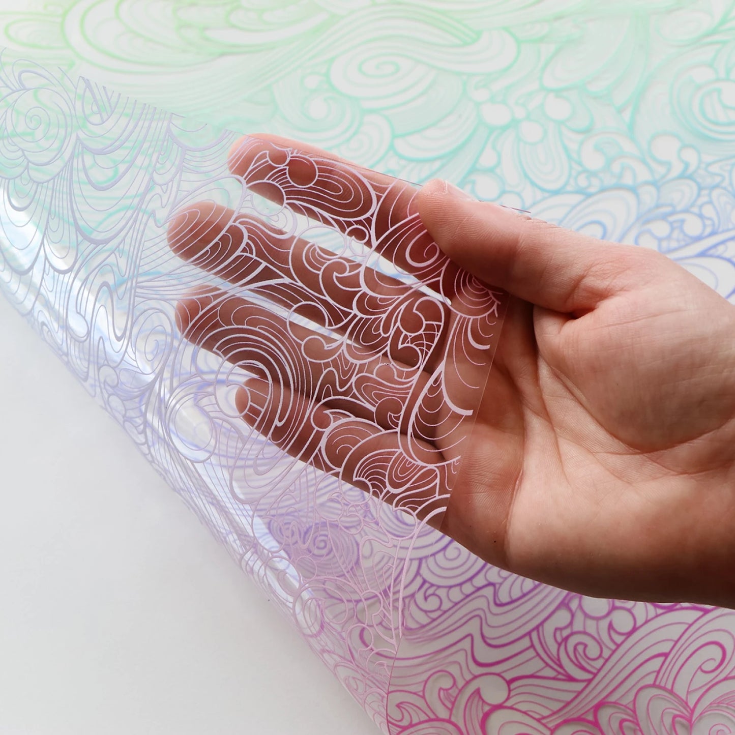 Floral Reef- Making Waves Vinyl: Sold by the 1/2 yard