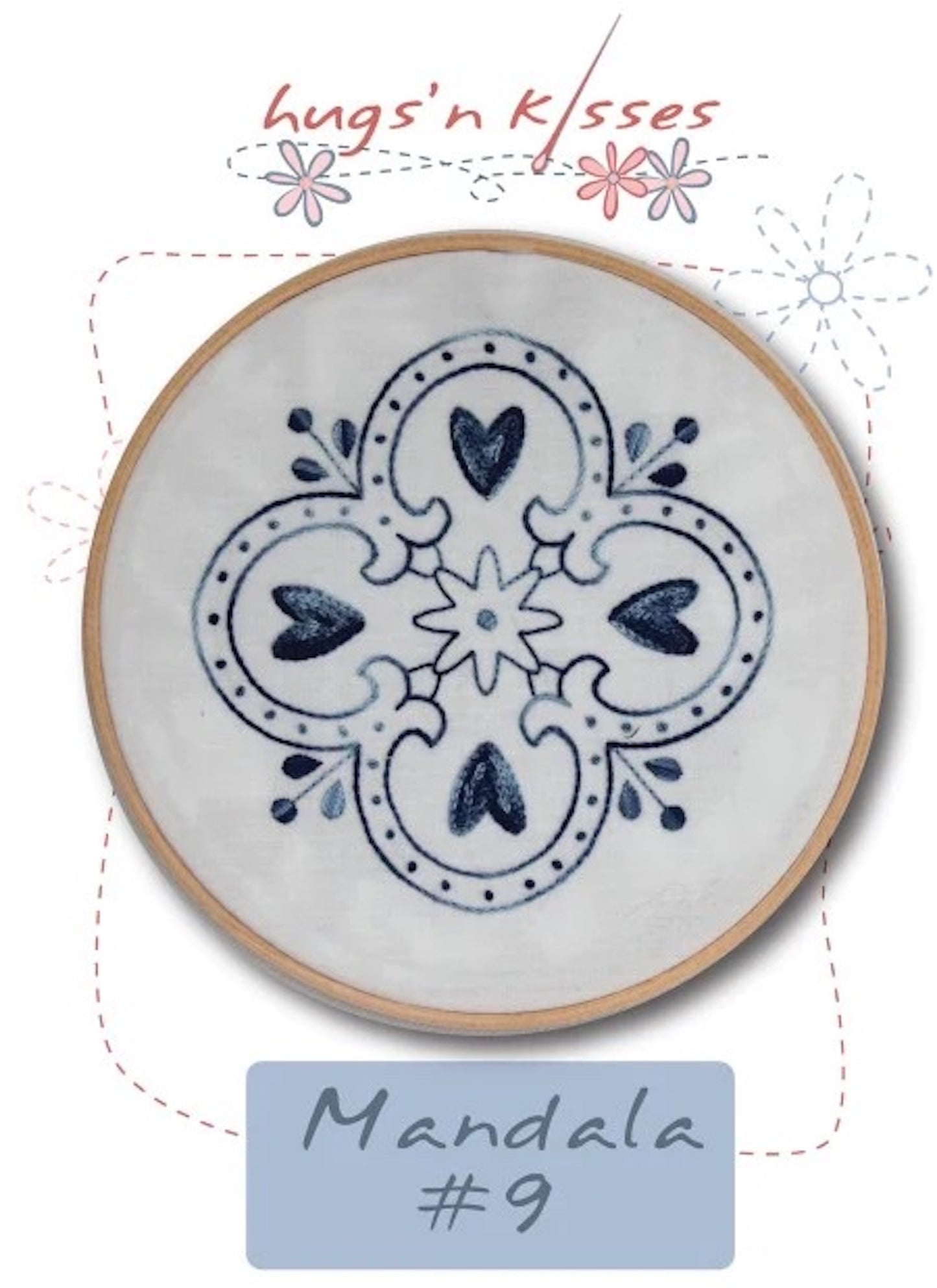 Hugs N' Kisses Mandala #9 Pattern