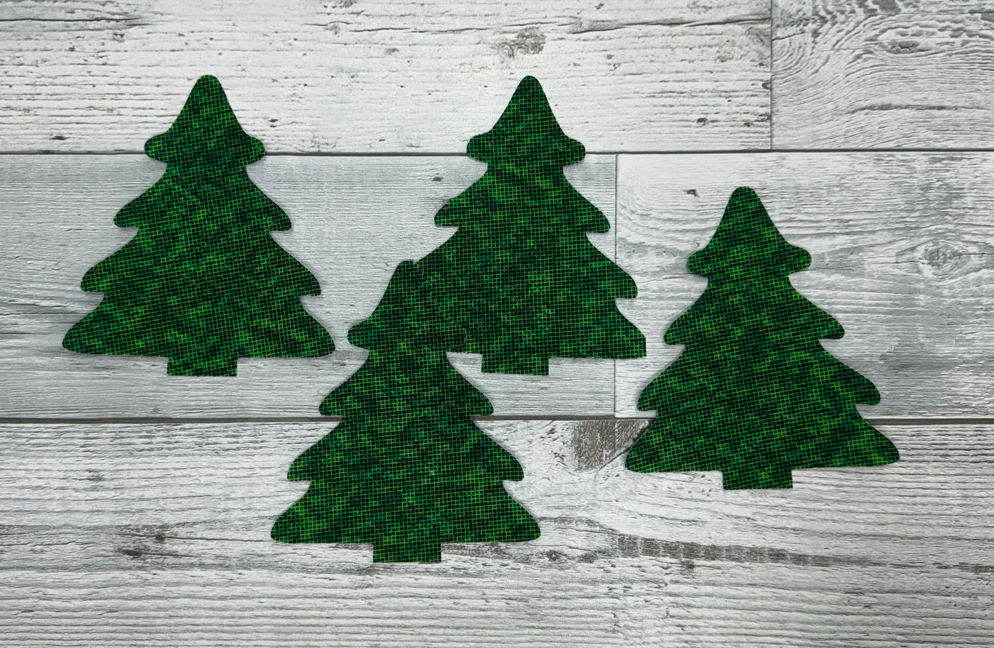 Christmas Tree Fused Appliques: Choice of quantity