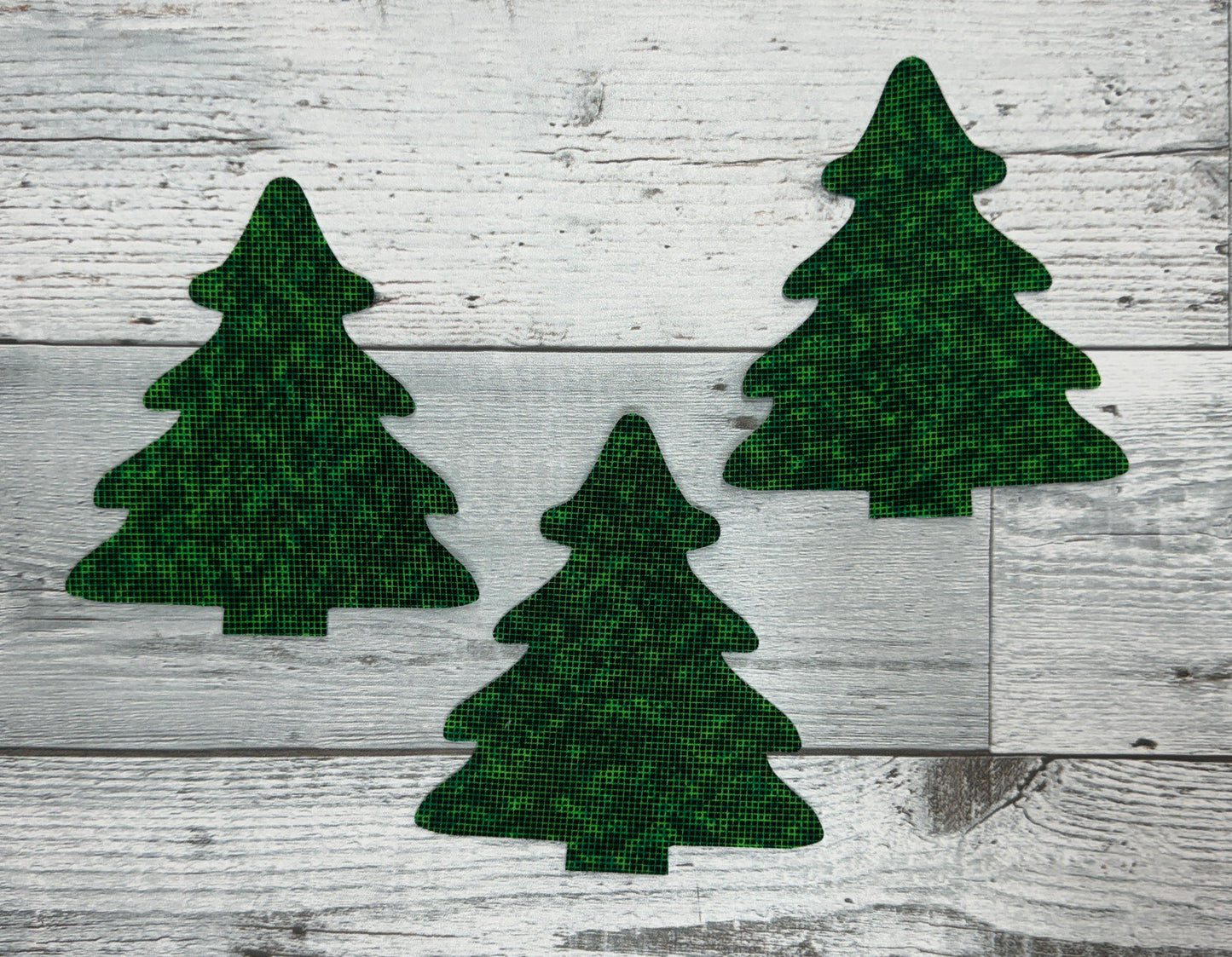 Christmas Tree Fused Appliques: Choice of quantity