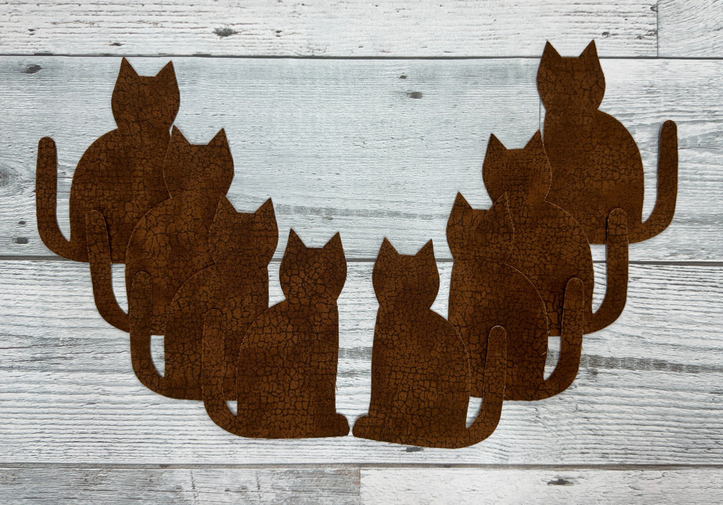 Cat Fused Applique: Choice of Quantity