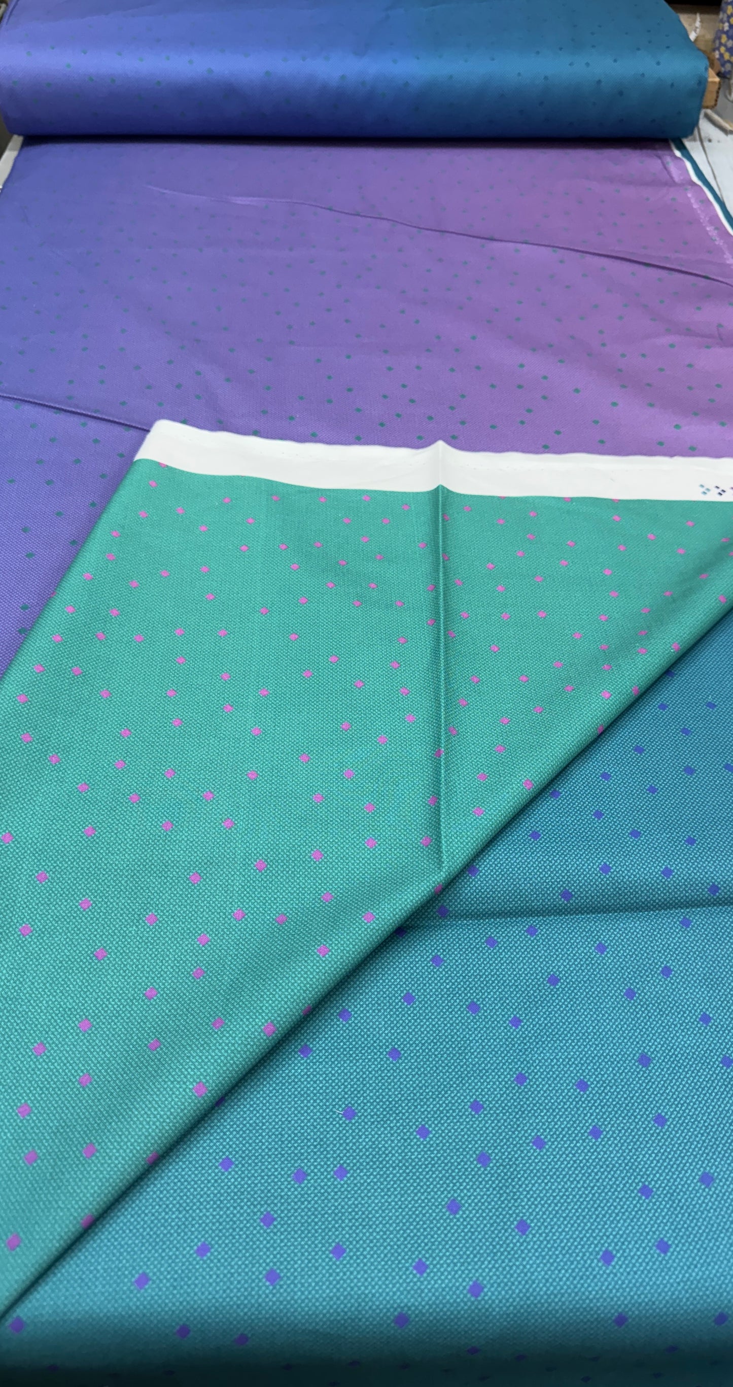 Brilliance Gemstones- Blizzard Ombre, 108 Backing: Sold by the 1/2 Yard