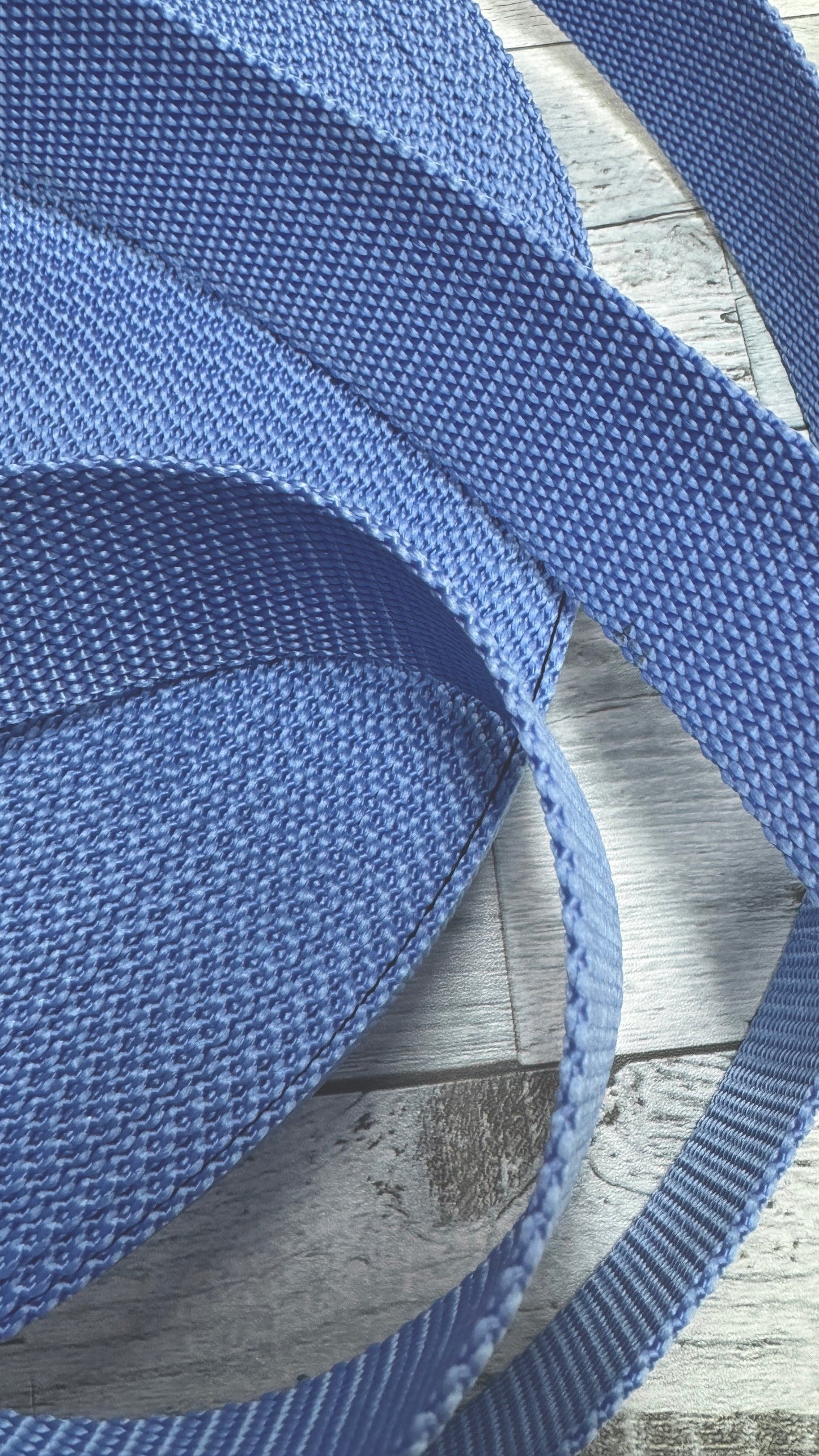 1.5" Webbing- Periwinkle Blue: Sold By the Yard