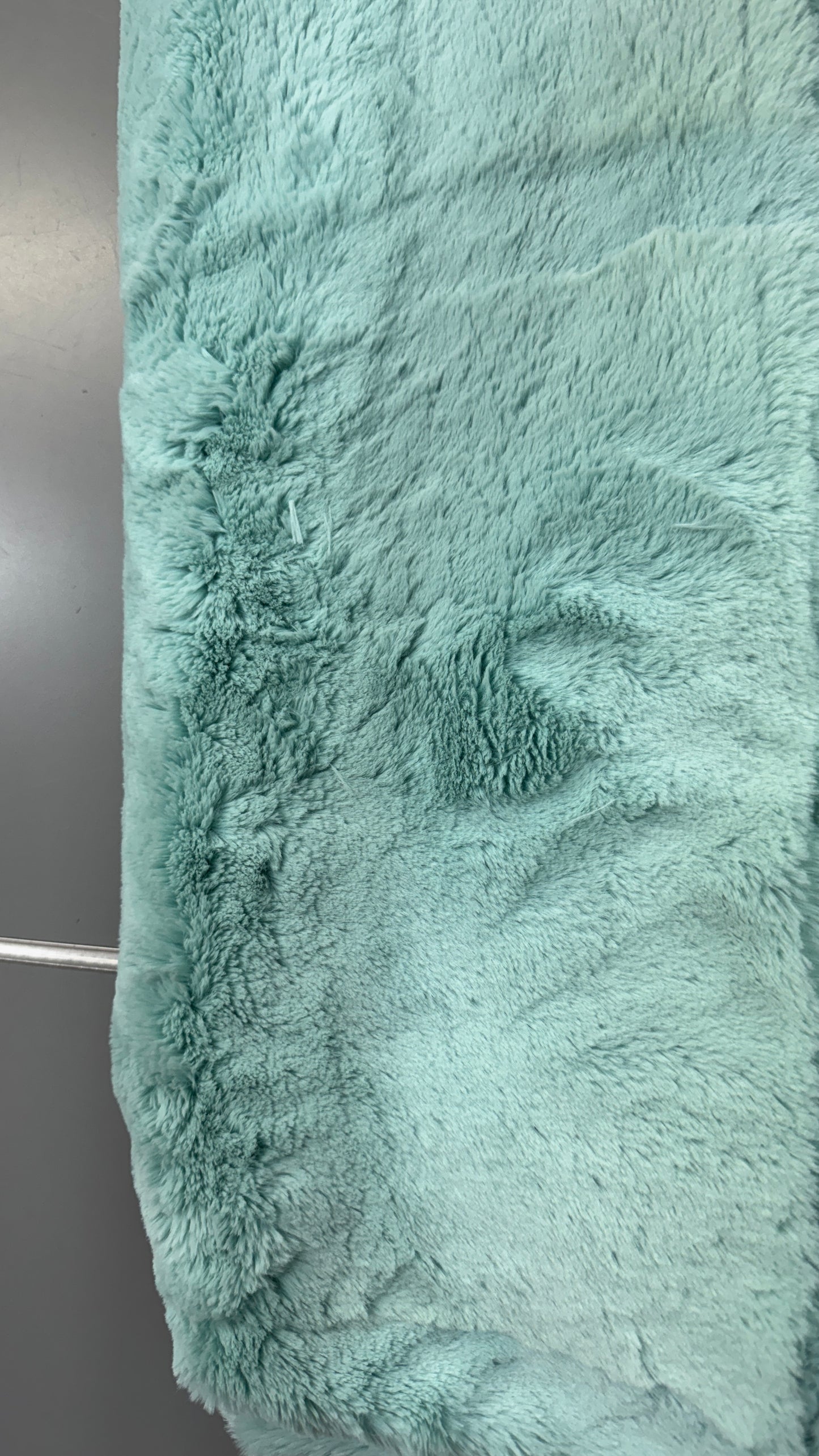 Shannon Cuddle- Luxe Bunny, Aqua Sea 60in: Sold By The 1/2 Yard