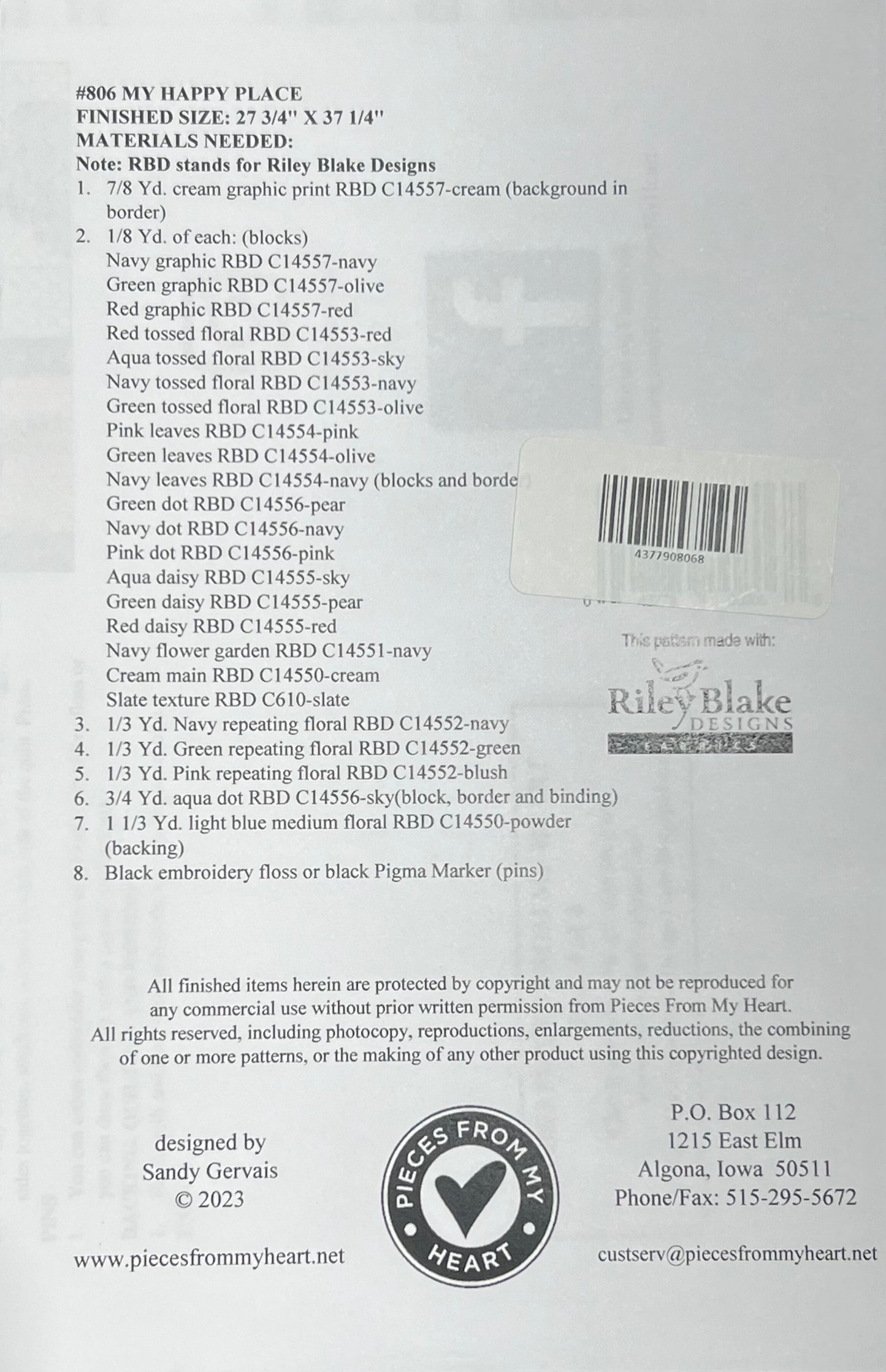 My Happy Place Quilt Pattern