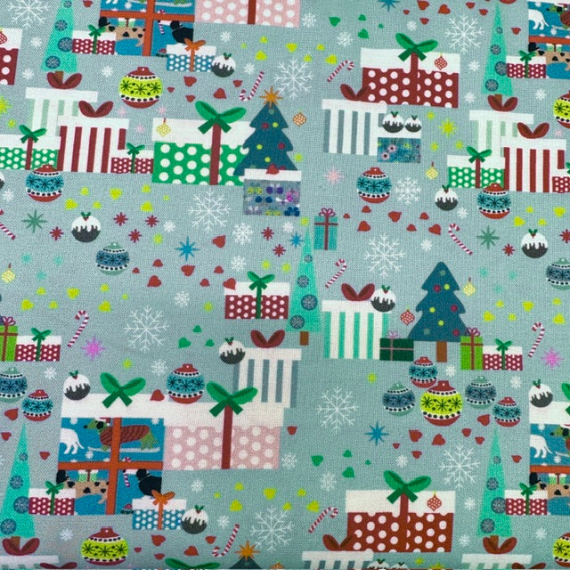 This is for You- Light Christmas Presents: Sold by the 1/2 yard