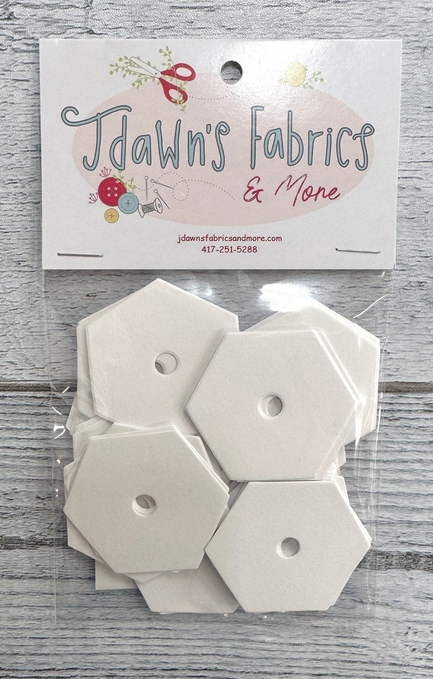 English Paper Piecing 1inch Hexagon Papers: 75pc