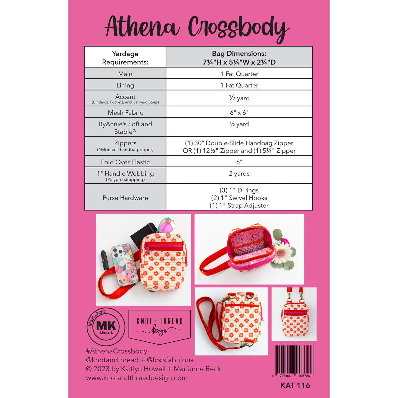 Athena Crossbody Pattern