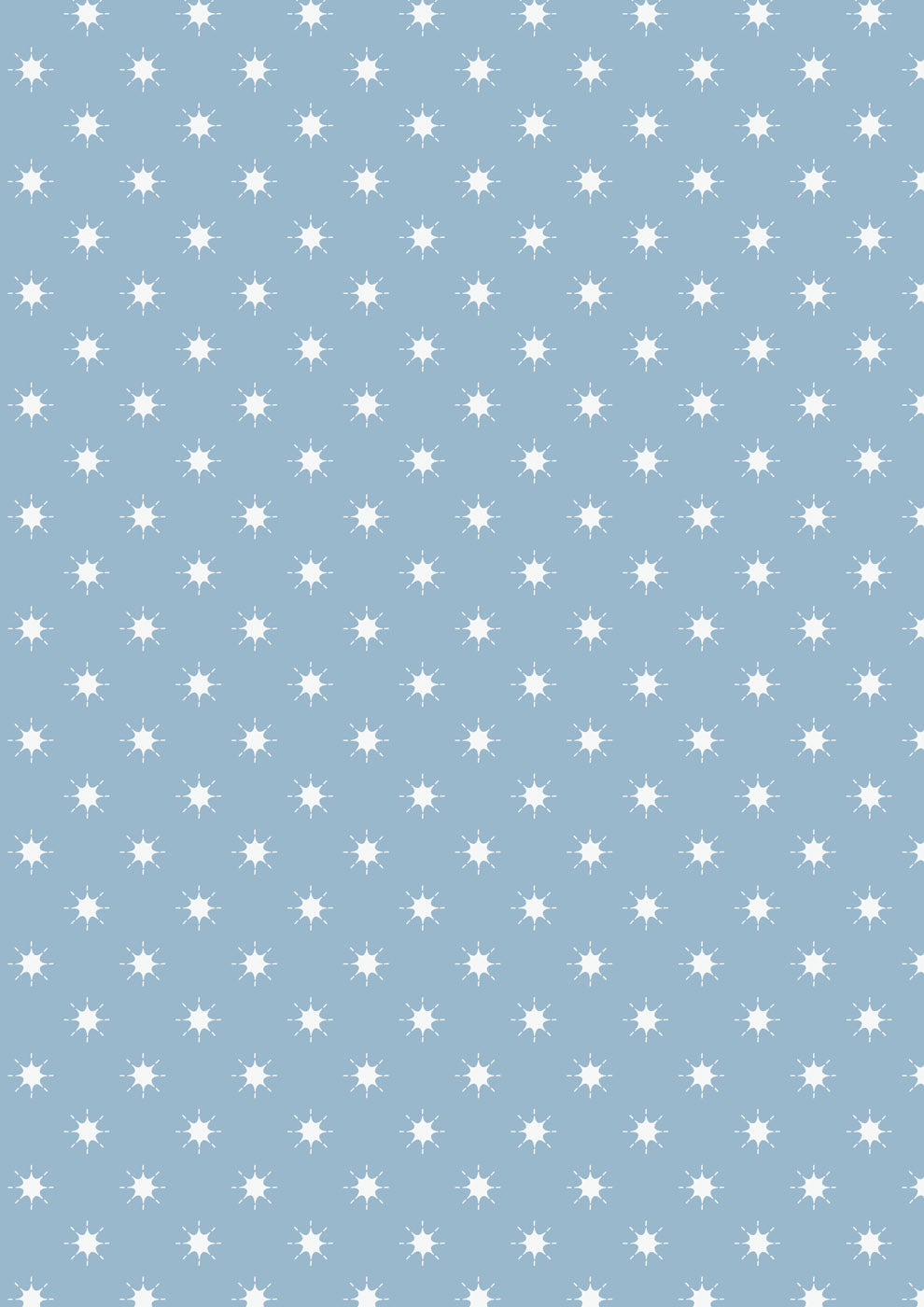 Where the Sky Dances- Blue Grey with Pearl, Little Stars: Sold by the 1/2 yard
