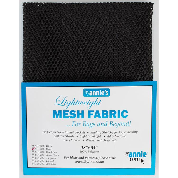 Lightweight Mesh Fabric Black- byAnnie