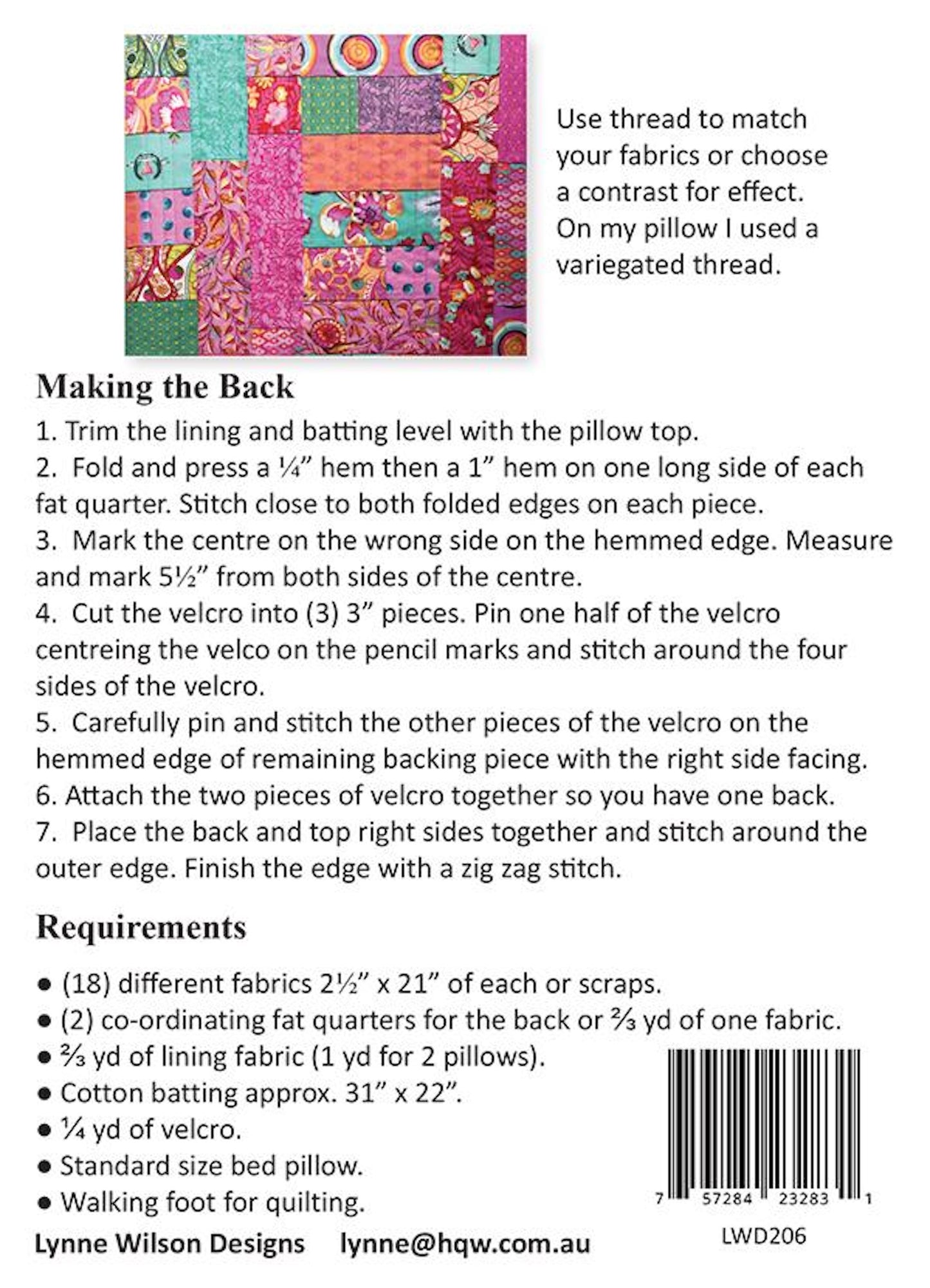 Snuggle Pillow Pattern