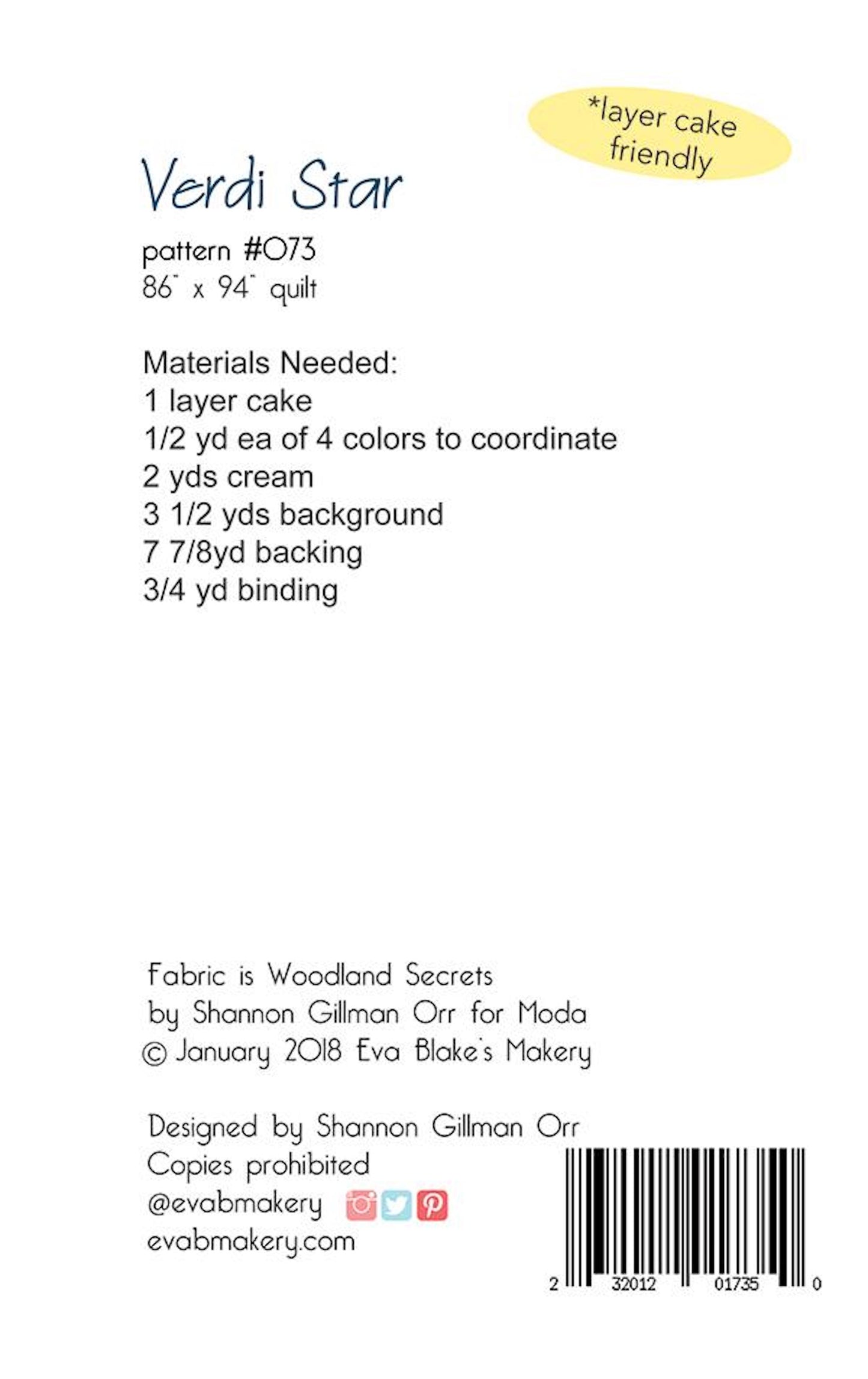 Verdi Star Quilt Pattern