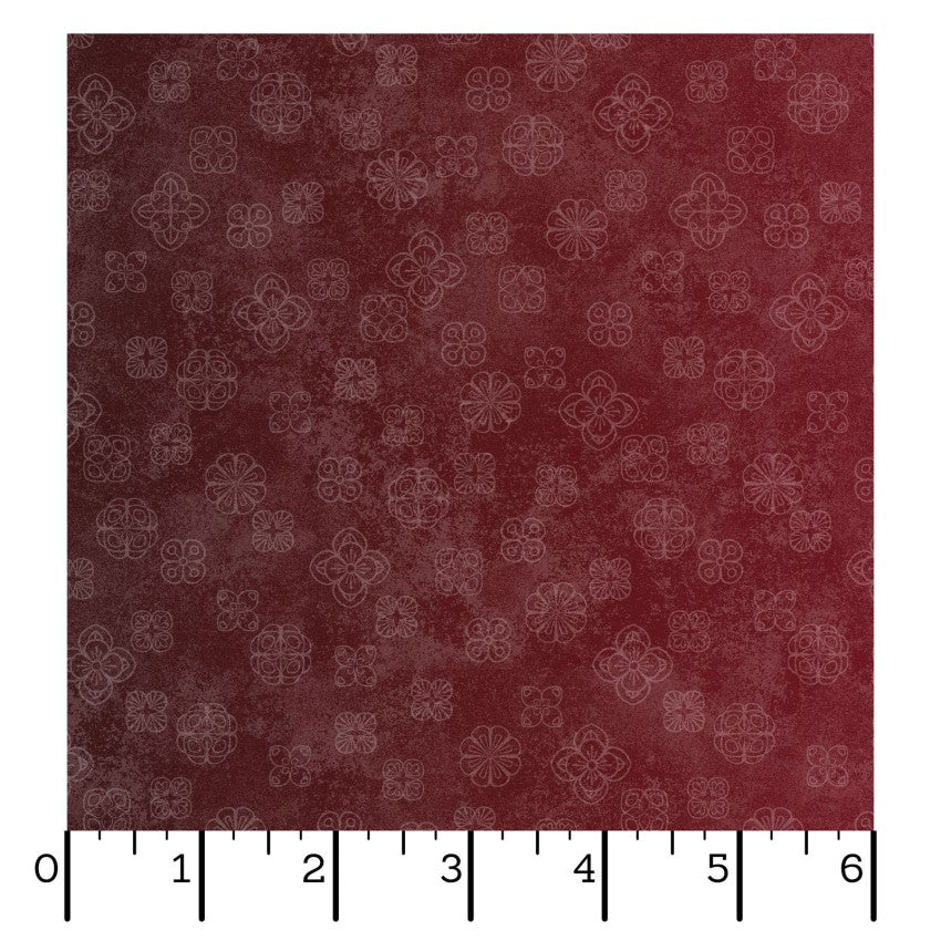 Operetta- Maroon/Black Ombre: Sold by the 1/2 yard